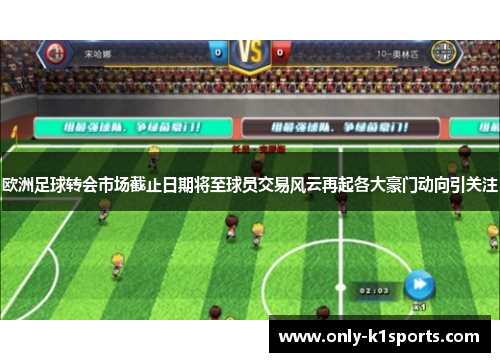 欧洲足球转会市场截止日期将至球员交易风云再起各大豪门动向引关注